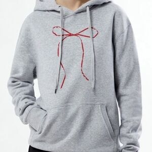 pacsun grey hoodie with bow sweatshirt Size XS #bow #hoodie
